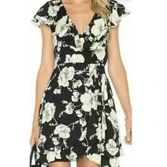 Free People floral boho Wrap Dress - Picture 1 of 9